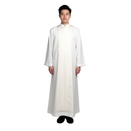 【設計專屬神職白長衣】|經典純白色調  簡潔莊重|寬袖長款設計兼顧儀式感與功能性|多種款式設計 |白長衣製造商  CHR041 【設計專屬神職白長衣】|經典純白色調  簡潔莊重|寬袖長款設計兼顧儀式感與功能性|多種款式設計 |白長衣製造商  CHR041